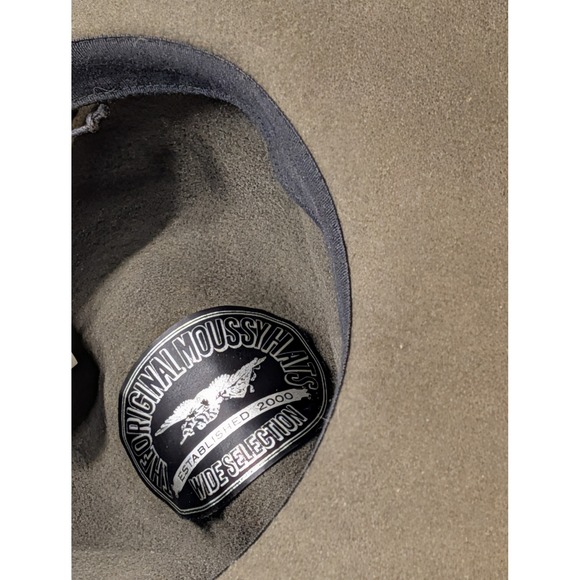 The Original Moussy Hats Olive Green Wide Brim Fedora Style Hat - Picture 4 of 8